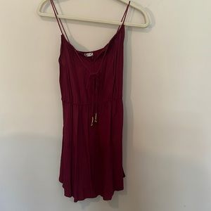 Red free people sun dress